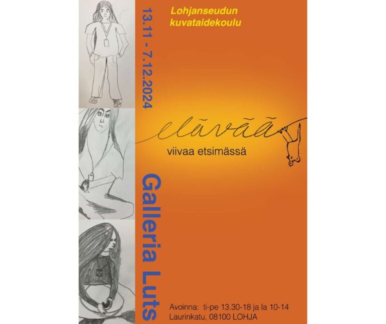 Elävää viivaa etsimässä – Galleria Luts 13.11.-7.12